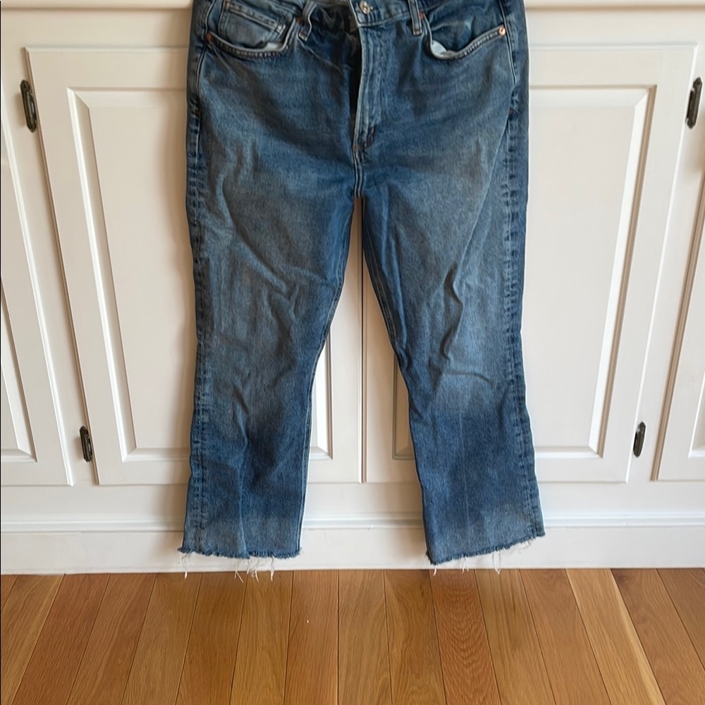 Citizens Of Humanity Blue Straight Leg Jeans with Classic Indigo Wash